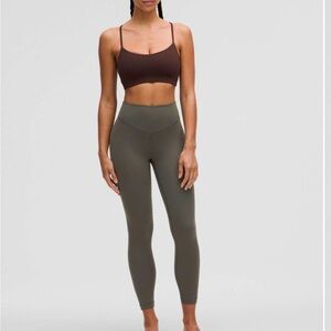 Lululemon Wunder Under Luxtreme HR Tight 25”🍋🍋. Size 8. Color Slate Brown